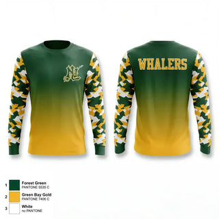 Long Sleeve Performance Shirt, Whalers, Wrestling, Teamtime, Team time, sublimation, custom sports apparel, team uniforms, spirit wear, spiritwear, sports uniforms, custom shirts, team store, custom team store, fundraiser sports, apparel fundraiser