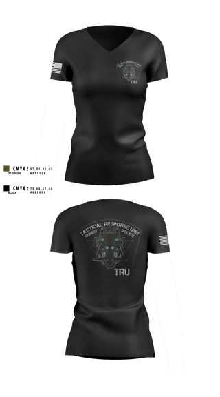 Womens Short Sleeve Vneck Shirt, Eunice Police TRU, Police, Teamtime, Team time, sublimation, custom sports apparel, team uniforms, spirit wear, spiritwear, sports uniforms, custom shirts, team store, custom team store, fundraiser sports, apparel fundraiser