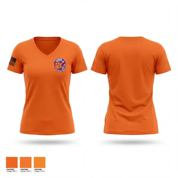 Womens Short Sleeve Vneck Shirt, Detachment 770, Air Force, Teamtime, Team time, sublimation, custom sports apparel, team uniforms, spirit wear, spiritwear, sports uniforms, custom shirts, team store, custom team store, fundraiser sports, apparel fundraiser