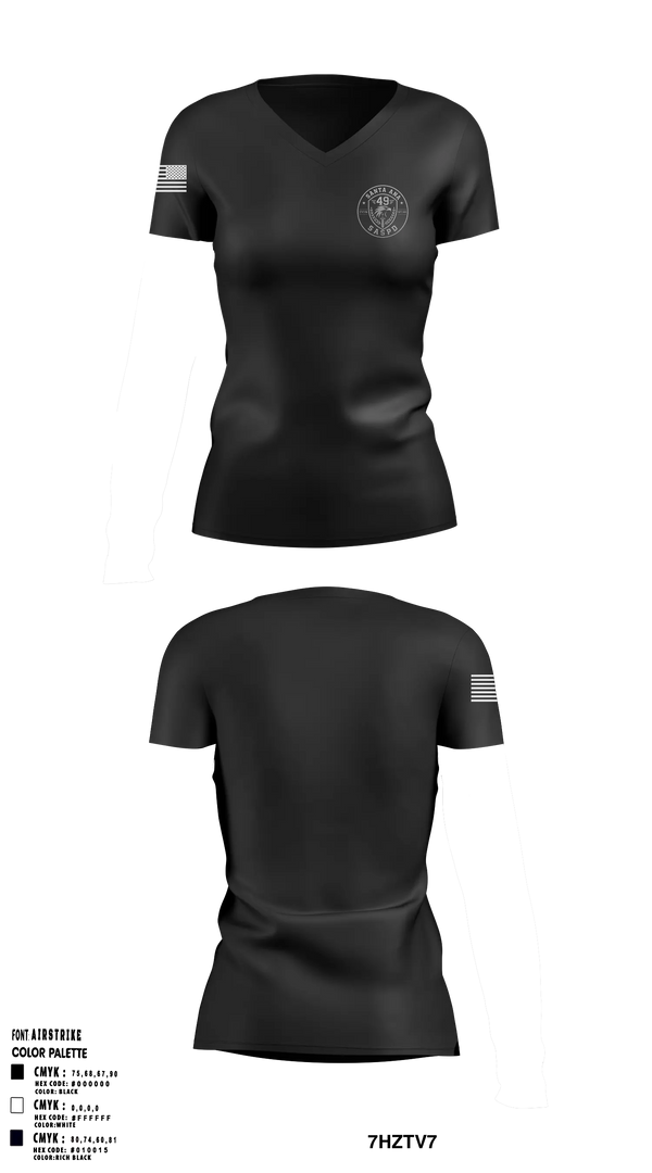 Womens Short Sleeve Vneck Shirt, SASPD, Police, Teamtime, Team time, sublimation, custom sports apparel, team uniforms, spirit wear, spiritwear, sports uniforms, custom shirts, team store, custom team store, fundraiser sports, apparel fundraiser