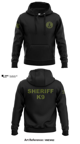 Hoodie, Franklin County Sheriff Office K9, Police, Teamtime, Team time, sublimation, custom sports apparel, team uniforms, spirit wear, spiritwear, sports uniforms, custom shirts, team store, custom team store, fundraiser sports, apparel fundraiser