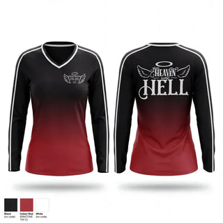 Womens Long Sleeve Vneck Shirt, Connor Hartman, Baseball, Teamtime, Team time, sublimation, custom sports apparel, team uniforms, spirit wear, spiritwear, sports uniforms, custom shirts, team store, custom team store, fundraiser sports, apparel fundraiser