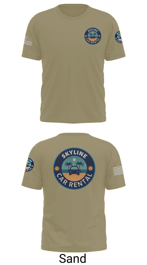 Short Sleeve Performance Shirt, Skyline Car Rental, Men's Basketball, Teamtime, Team time, sublimation, custom sports apparel, team uniforms, spirit wear, spiritwear, sports uniforms, custom shirts, team store, custom team store, fundraiser sports, apparel fundraiser