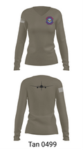 660 AMXS 4105175 Women's Long Sleeve V-neck Shirt - 11