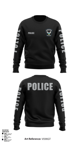 Crew Neck Sweatshirt, Walbridge Police Department, Police, Teamtime, Team time, sublimation, custom sports apparel, team uniforms, spirit wear, spiritwear, sports uniforms, custom shirts, team store, custom team store, fundraiser sports, apparel fundraiser