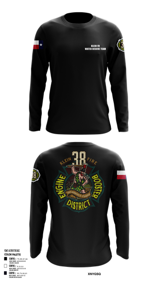 Long Sleeve Performance Shirt, Klein Fire 38, Fire Department, Teamtime, Team time, sublimation, custom sports apparel, team uniforms, spirit wear, spiritwear, sports uniforms, custom shirts, team store, custom team store, fundraiser sports, apparel fundraiser