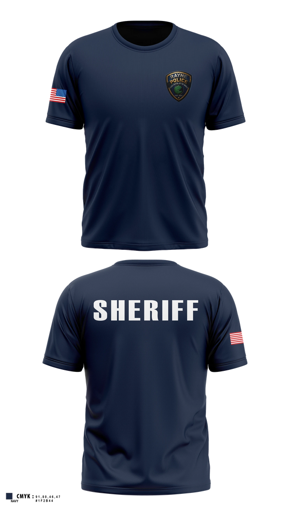 Short Sleeve Performance Shirt, Rayne Police Department, Police, Teamtime, Team time, sublimation, custom sports apparel, team uniforms, spirit wear, spiritwear, sports uniforms, custom shirts, team store, custom team store, fundraiser sports, apparel fundraiser