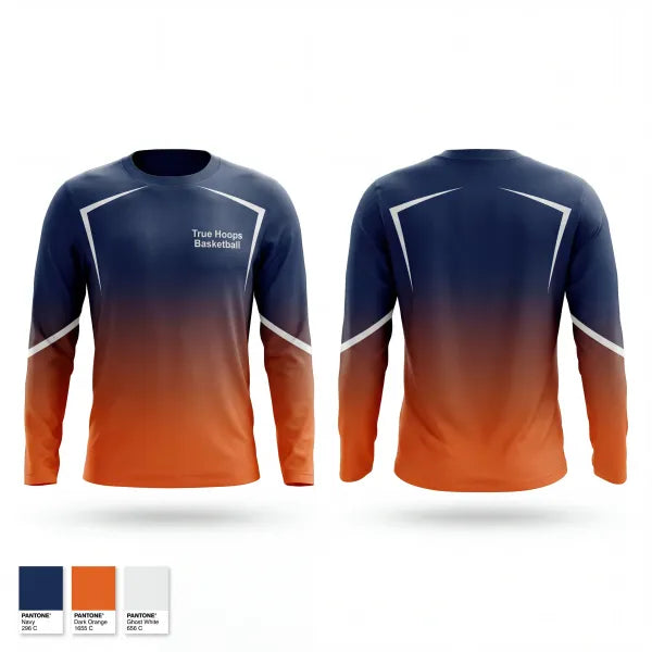Long Sleeve Performance Shirt, True Hoops Basketball, Men's Basketball, Teamtime, Team time, sublimation, custom sports apparel, team uniforms, spirit wear, spiritwear, sports uniforms, custom shirts, team store, custom team store, fundraiser sports, apparel fundraiser
