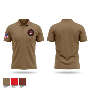 Short Sleeve Performance Polo, Forward support company 107 engineer battalion, National Guard, Teamtime, Team time, sublimation, custom sports apparel, team uniforms, spirit wear, spiritwear, sports uniforms, custom shirts, team store, custom team store, fundraiser sports, apparel fundraiser