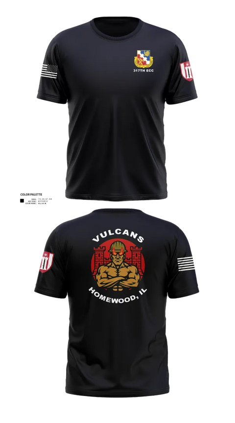 Short Sleeve Performance Shirt, 317th ECC, Army, Teamtime, Team time, sublimation, custom sports apparel, team uniforms, spirit wear, spiritwear, sports uniforms, custom shirts, team store, custom team store, fundraiser sports, apparel fundraiser