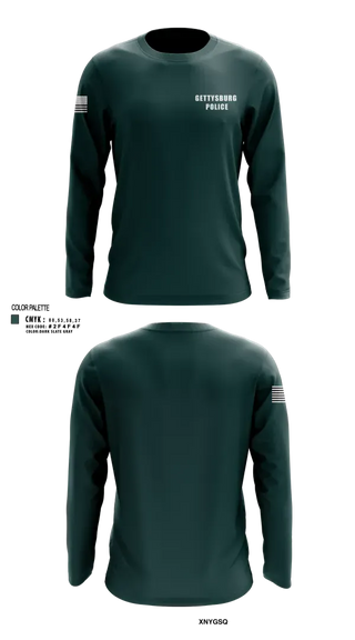 Long Sleeve Performance Shirt, Gettysburg Police, Police, Teamtime, Team time, sublimation, custom sports apparel, team uniforms, spirit wear, spiritwear, sports uniforms, custom shirts, team store, custom team store, fundraiser sports, apparel fundraiser