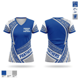 Womens Short Sleeve Vneck Shirt, Denmark Tech Panthers, Baseball, Teamtime, Team time, sublimation, custom sports apparel, team uniforms, spirit wear, spiritwear, sports uniforms, custom shirts, team store, custom team store, fundraiser sports, apparel fundraiser