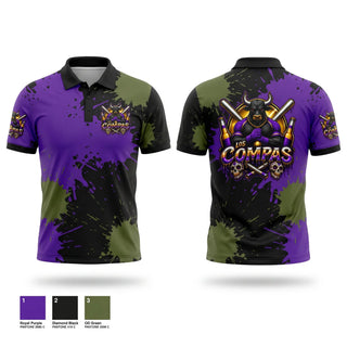 Short Sleeve Performance Polo, Los Compas, Softball, Teamtime, Team time, sublimation, custom sports apparel, team uniforms, spirit wear, spiritwear, sports uniforms, custom shirts, team store, custom team store, fundraiser sports, apparel fundraiser