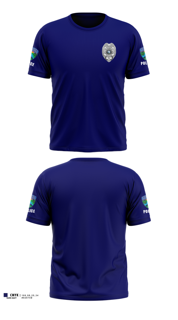 Palm Springs Police Old School Cotton Feel Shirt - 3