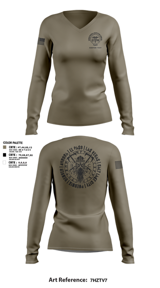Womens Long Sleeve Vneck Shirt, Denver MRCO, , Teamtime, Team time, sublimation, custom sports apparel, team uniforms, spirit wear, spiritwear, sports uniforms, custom shirts, team store, custom team store, fundraiser sports, apparel fundraiser