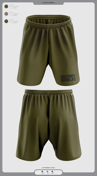 Athletic Shorts With Pockets, Gulfcoast Guerillas, , Teamtime, Team time, sublimation, custom sports apparel, team uniforms, spirit wear, spiritwear, sports uniforms, custom shirts, team store, custom team store, fundraiser sports, apparel fundraiser