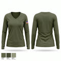 Dover ESU Women's Long Sleeve V-neck Shirt - 1