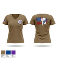Leopard Battalion 76806435 Women's Short Sleeve V-neck Shirt - 1