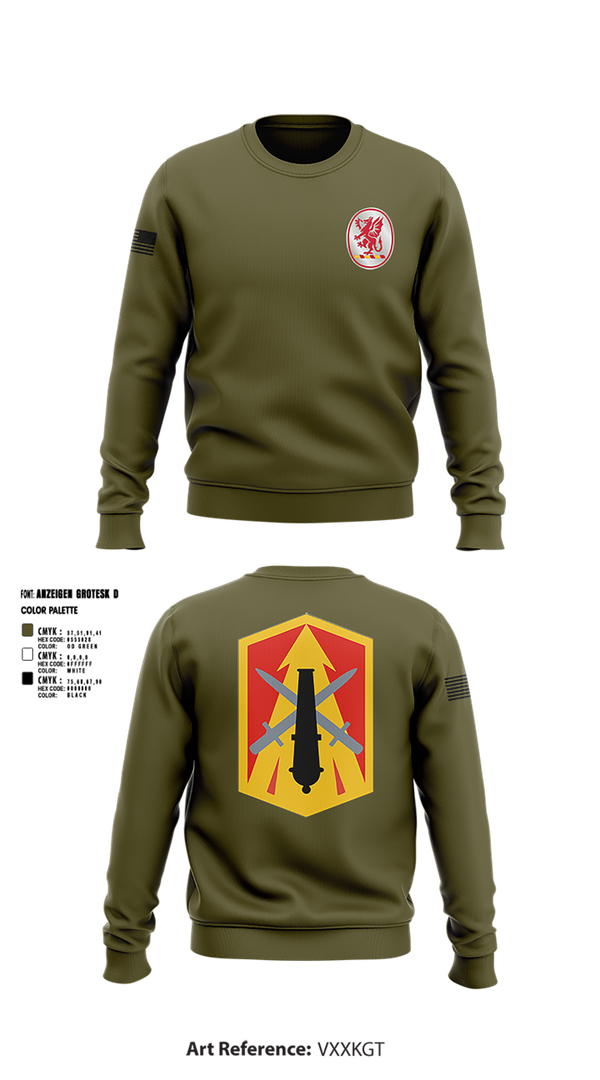 Crew Neck Sweatshirt, 3rd Battalion 13th Field Artillery Regiment, , Teamtime, Team time, sublimation, custom sports apparel, team uniforms, spirit wear, spiritwear, sports uniforms, custom shirts, team store, custom team store, fundraiser sports, apparel fundraiser