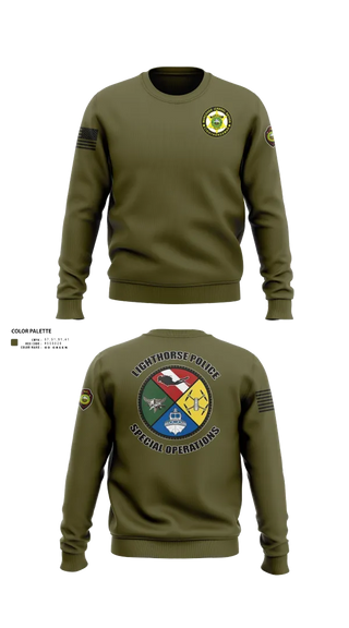 Crew Neck Sweatshirt, Muscogee Nation Special Operations, , Teamtime, Team time, sublimation, custom sports apparel, team uniforms, spirit wear, spiritwear, sports uniforms, custom shirts, team store, custom team store, fundraiser sports, apparel fundraiser