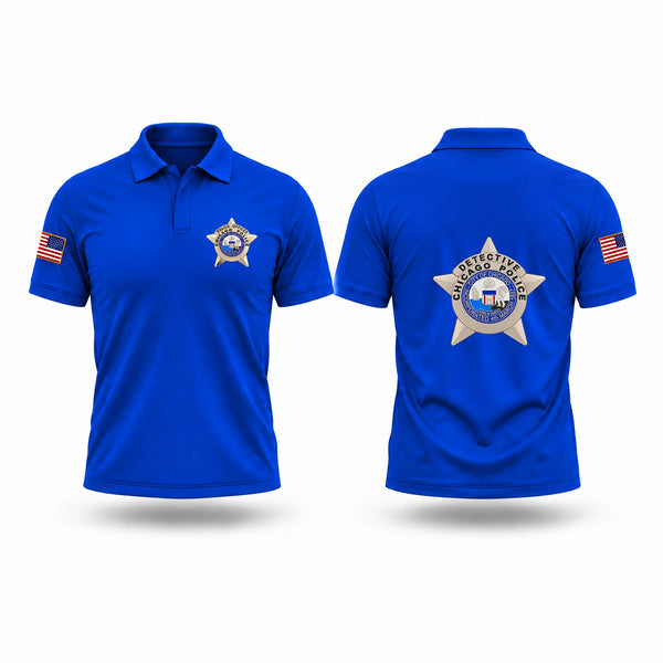 Short Sleeve Performance Polo, Bureau of Detectives, Police, Teamtime, Team time, sublimation, custom sports apparel, team uniforms, spirit wear, spiritwear, sports uniforms, custom shirts, team store, custom team store, fundraiser sports, apparel fundraiser