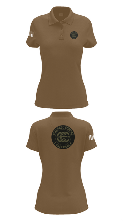 Colorado Combat Conference 90728248 Women's Short Sleeve Performance Polo  - 14
