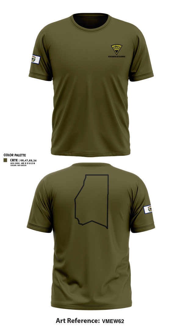 West Virginia State Police Short Sleeve Performance Shirt - 1