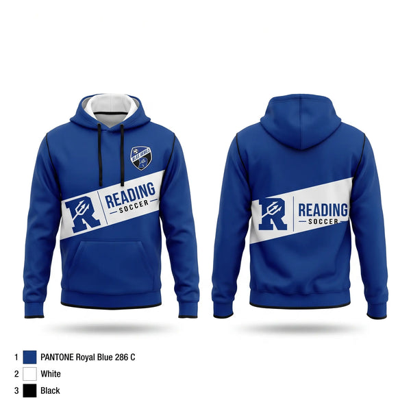 Hoodie, Reading Blue Devils, Men's Soccer, Teamtime, Team time, sublimation, custom sports apparel, team uniforms, spirit wear, spiritwear, sports uniforms, custom shirts, team store, custom team store, fundraiser sports, apparel fundraiser