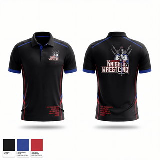 Short Sleeve Performance Polo, Lawrence County Knights, Wrestling, Teamtime, Team time, sublimation, custom sports apparel, team uniforms, spirit wear, spiritwear, sports uniforms, custom shirts, team store, custom team store, fundraiser sports, apparel fundraiser