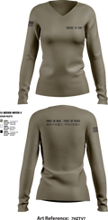 CATCC 73 GW 39646487 Women's Long Sleeve V-neck Shirt - 2