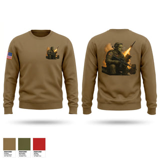 Crew Neck Sweatshirt, A 2-55, Army, Teamtime, Team time, sublimation, custom sports apparel, team uniforms, spirit wear, spiritwear, sports uniforms, custom shirts, team store, custom team store, fundraiser sports, apparel fundraiser