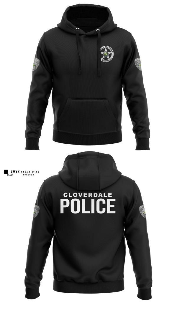 Hoodie, Cloverdale police department, Police, Teamtime, Team time, sublimation, custom sports apparel, team uniforms, spirit wear, spiritwear, sports uniforms, custom shirts, team store, custom team store, fundraiser sports, apparel fundraiser