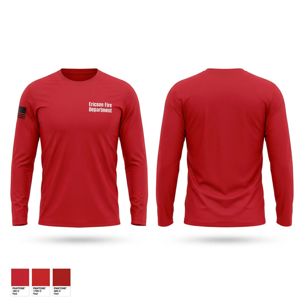 Long Sleeve Performance Shirt, Ericson Fire Department, Fire Department, Teamtime, Team time, sublimation, custom sports apparel, team uniforms, spirit wear, spiritwear, sports uniforms, custom shirts, team store, custom team store, fundraiser sports, apparel fundraiser