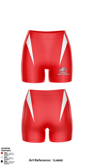 Womens Compression Shorts, Quinter High School Cross Country, Cross Country, Teamtime, Team time, sublimation, custom sports apparel, team uniforms, spirit wear, spiritwear, sports uniforms, custom shirts, team store, custom team store, fundraiser sports, apparel fundraiser
