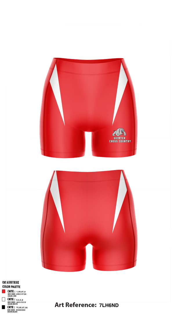 Womens Compression Shorts, Quinter High School Cross Country, Cross Country, Teamtime, Team time, sublimation, custom sports apparel, team uniforms, spirit wear, spiritwear, sports uniforms, custom shirts, team store, custom team store, fundraiser sports, apparel fundraiser