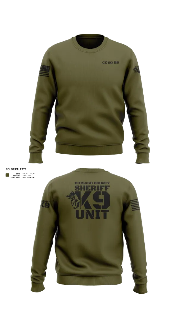 Crew Neck Sweatshirt, Chisago County K9 Unit, , Teamtime, Team time, sublimation, custom sports apparel, team uniforms, spirit wear, spiritwear, sports uniforms, custom shirts, team store, custom team store, fundraiser sports, apparel fundraiser