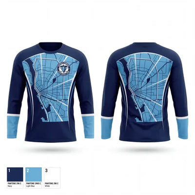 Buffalo stampede sled hockey team 50782390 Long Sleeve Performance Shirt 1