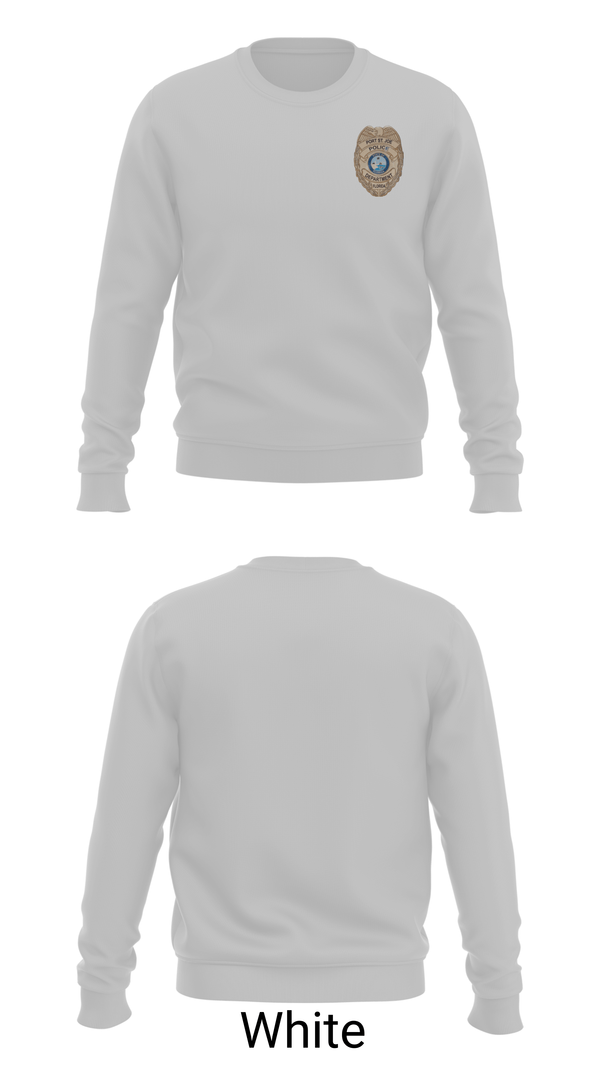 Crew Neck Sweatshirt, Port St. Joe Police Department, Police, Teamtime, Team time, sublimation, custom sports apparel, team uniforms, spirit wear, spiritwear, sports uniforms, custom shirts, team store, custom team store, fundraiser sports, apparel fundraiser