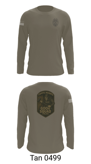 Long Sleeve Performance Shirt, Capitol Heights Police Dept., Police, Teamtime, Team time, sublimation, custom sports apparel, team uniforms, spirit wear, spiritwear, sports uniforms, custom shirts, team store, custom team store, fundraiser sports, apparel fundraiser