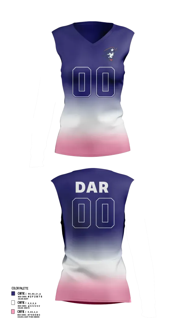 Sleeveless Performance Shirt, Kate Duncan Smith DAR School Volleyball, Women's Volleyball, Teamtime, Team time, sublimation, custom sports apparel, team uniforms, spirit wear, spiritwear, sports uniforms, custom shirts, team store, custom team store, fundraiser sports, apparel fundraiser