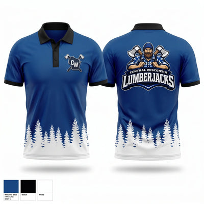Central Wisconsin lumberjacks Short Sleeve Performance Polo - 1