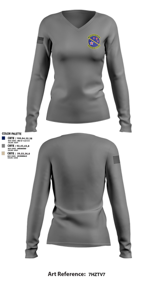 Womens Long Sleeve Vneck Shirt, Southern Tier Composite Squadron, , Teamtime, Team time, sublimation, custom sports apparel, team uniforms, spirit wear, spiritwear, sports uniforms, custom shirts, team store, custom team store, fundraiser sports, apparel fundraiser