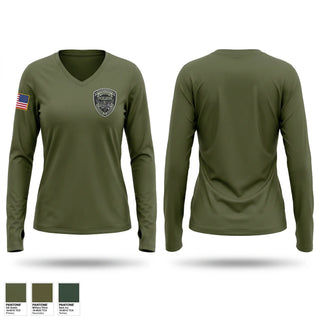 Womens Long Sleeve Vneck Shirt, SRT, Police, Teamtime, Team time, sublimation, custom sports apparel, team uniforms, spirit wear, spiritwear, sports uniforms, custom shirts, team store, custom team store, fundraiser sports, apparel fundraiser