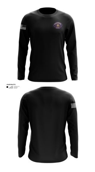 Long Sleeve Performance Shirt, Pasadena Police Department Honor Guard, Police, Teamtime, Team time, sublimation, custom sports apparel, team uniforms, spirit wear, spiritwear, sports uniforms, custom shirts, team store, custom team store, fundraiser sports, apparel fundraiser