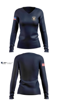 Public Safety Women's Long Sleeve V-neck Shirt - 4