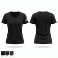 Dexter Police Department Women's Short Sleeve V-neck Shirt - 1