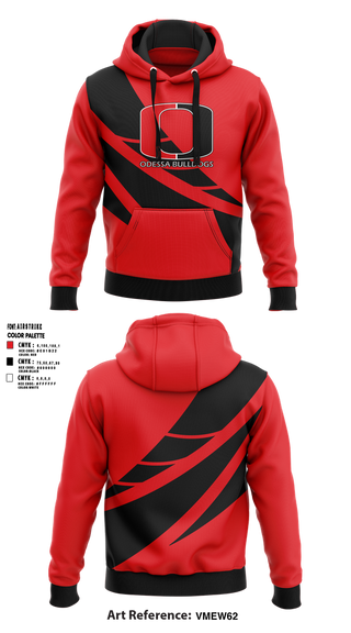Hoodie, Odessa R-VII Bulldogs Football, , Teamtime, Team time, sublimation, custom sports apparel, team uniforms, spirit wear, spiritwear, sports uniforms, custom shirts, team store, custom team store, fundraiser sports, apparel fundraiser