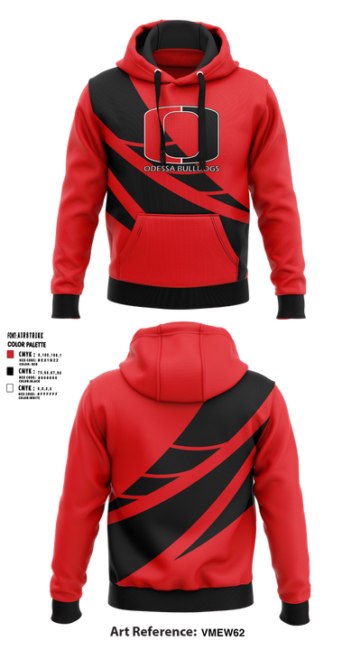 Odessa R-VII Bulldogs Football 55587363 Hoodie - 1