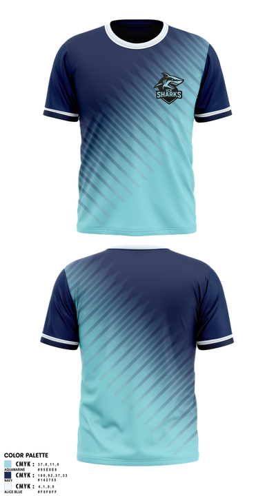 Thunder Sharks 25273691 Short Sleeve Performance Shirt - 1