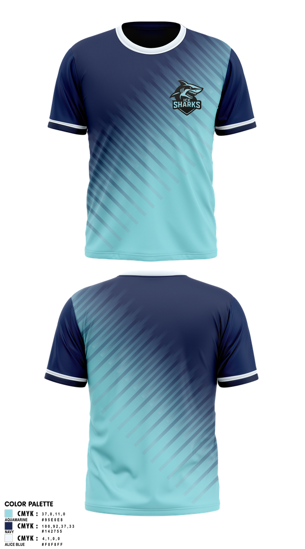 Short Sleeve Performance Shirt, Thunder Sharks, Ice Hockey, Teamtime, Team time, sublimation, custom sports apparel, team uniforms, spirit wear, spiritwear, sports uniforms, custom shirts, team store, custom team store, fundraiser sports, apparel fundraiser